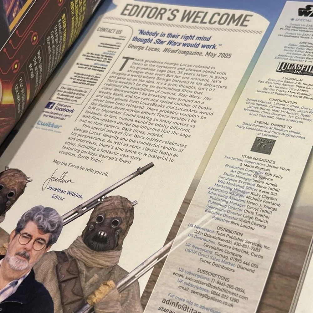 2012 STAR WARS INSIDER MAGAZINE Giant-Sized Special Edition‎ Exclusive Rare